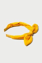 Thumbnail for your product : Dorothy Perkins Women's Yellow Broderie Bow Aliceband - One Size