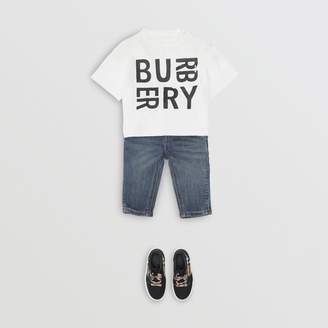 Burberry Relaxed Fit Stretch Denim Jeans