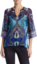 Thumbnail for your product : Hale Bob Bell Sleeve Silk Tunic