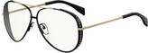 Thumbnail for your product : Moschino Studded Metal Aviator Optical Frames