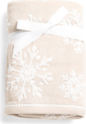 TJMAXX Set Of 2 Winter Flurries Hand Towels, Cotton