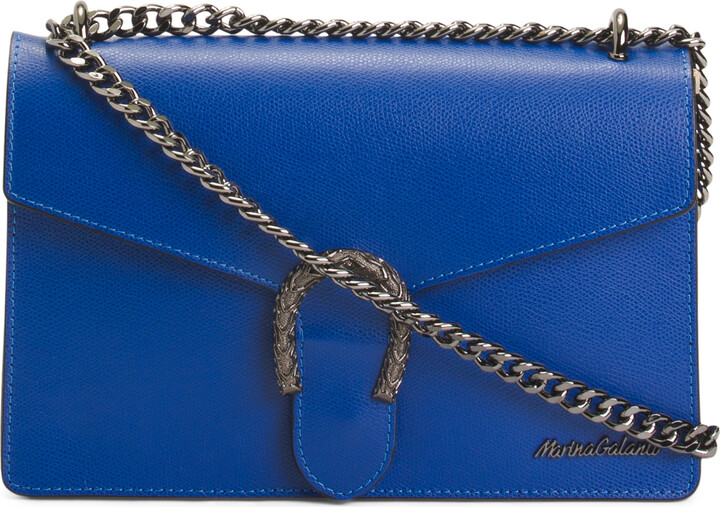 Marina Galanti Made In Italy Leather Flap Over Crossbody ShopStyle