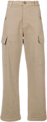 See by Chloe wide leg cargo trousers