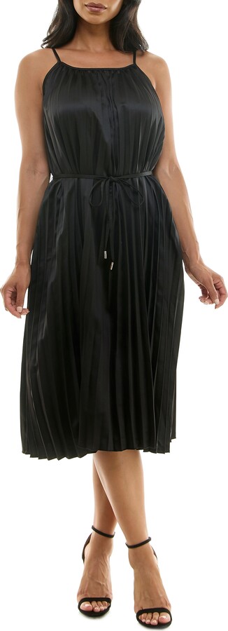 Pleated Midi Dress