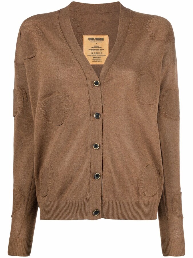 Dark Brown Cardigan Sweater | Shop the world's largest collection 
