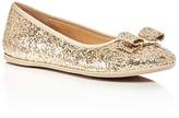 Thumbnail for your product : Ferragamo Girls' Tess Glitter Ballet Flats
