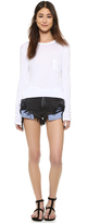 Thumbnail for your product : Alexander Wang T by Classic Long Sleeve Tee with Pocket