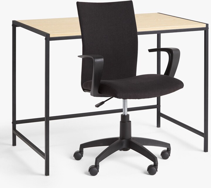 John Lewis ANYDAY Box Desk and Gerard Office Chair, Black ShopStyle