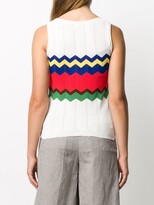 Thumbnail for your product : M Missoni Knitted Zigzag Tank Top