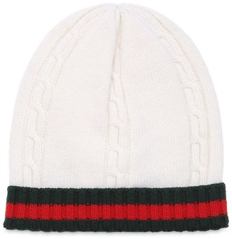 Gucci Cable Knit Wool Hat
