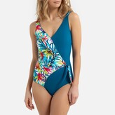 Thumbnail for your product : Anne Weyburn Slimming Floral Print Swimsuit