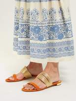 Thumbnail for your product : Aquazzura Rendez Vous Suede Sandals - Womens - Orange Gold