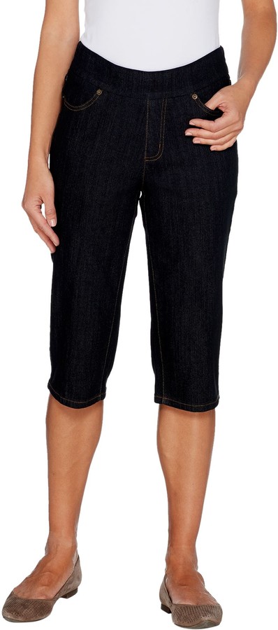 qvc denim and co pedal pushers