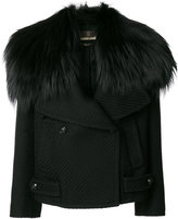 Roberto Cavalli - double breasted jacket with large collar