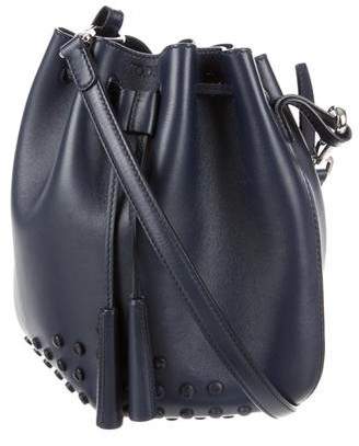 Tod's Gommini Leather Mini Bucket Bag