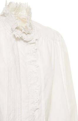 MARANT ETOILE Calliandra embroidered cotton shirt