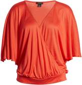 Thumbnail for your product : Halogen Faux Wrap Top