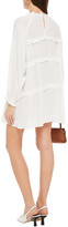 Thumbnail for your product : Reformation Tiered Ruffle-trimmed Georgette Mini Dress