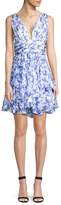 Thumbnail for your product : Caroline Constas Paros Floral Tiered Mini Dress