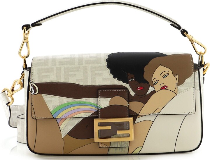 Fendi Antonio Lopez Baguette NM Bag Zucca Coated Canvas with Printed L -  jewelry - by owner - sale - craigslist