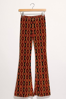 maroon velvet trousers