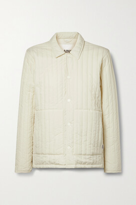 Rains Quilted Ripstop Jacket - Cream