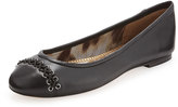 Thumbnail for your product : Sam Edelman Felicity Cord-Laced Cap-Toe Flat, Black