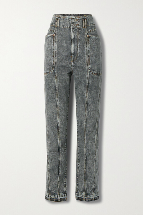 Marant Étoile - Tess High-rise Slim Boyfriend Jeans - Gray