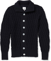 Thumbnail for your product : S.N.S. Herning Stark Chunky Waffle-Knit Wool Cardigan