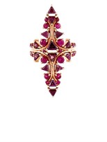 Thumbnail for your product : Rosegold Fernando Jorge Ruby, rhodolite & rose-gold arrow ring