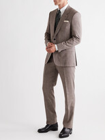 Thumbnail for your product : Kingsman Prince Of Wales Checked Wool, Silk And Linen-Blend Suit Jacket