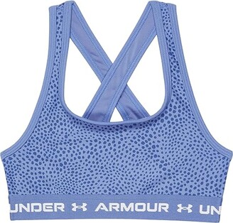 Under Armour Kids Under Armour Girls Cross-Back Mid Printed Sports Bra (Big  Kids) (Baja Blue/White) Girl's Lingerie - ShopStyle