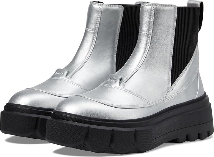 Sorel Cariboutm X Boot Chelsea Waterproof Women's Boots Pure Silver/Black : 8.5 B - Medium, Suede