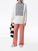 Thumbnail for your product : Burberry Gingham Detail Long-Sleeved Shirt