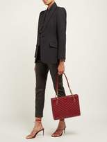 Thumbnail for your product : Saint Laurent Tribeca Medium Quilted Leather Shoulder Bag - Womens - Burgundy
