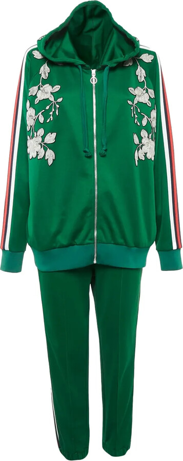 Gucci Pre-Owned Floral-Embroidered Tracksuit