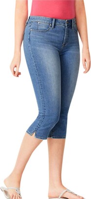Generic Cropped Jeggings for Women Capri Stretchy Jeans Denim