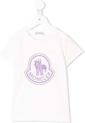 Moncler Enfant logo patch T-shirt