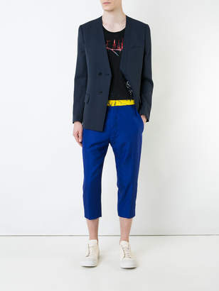 Haider Ackermann printed cropped trousers