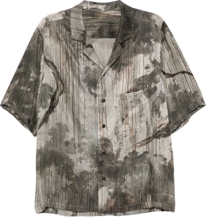 Ziggy Chen Printed Silk Shirt