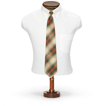Ralph Lauren RRL Handmade Plaid Cotton Tie