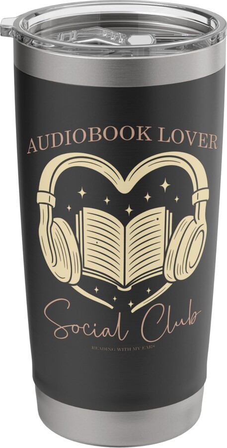 Chapter Keepers Audiobook Social Club Book Reader Funny bookish reading gift Stainless Steel Insulated Tumbler