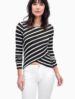 Thumbnail for your product : Splendid Loose Knit Criss Cross Stripe Top