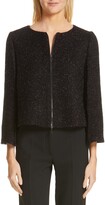 Thumbnail for your product : Emporio Armani Sparkle Zip Front Jacket
