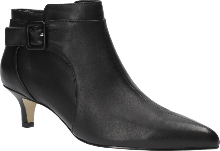 black leather shooties