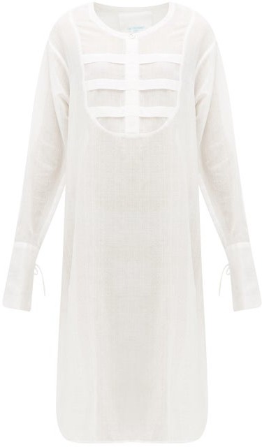 Loup Charmant Heron Cotton-voile Tunic Dress - White - ShopStyle