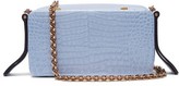 Thumbnail for your product : Lutz Morris Morris - Elise Crocodile-effect Leather Shoulder Bag - Light Blue