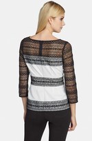 Thumbnail for your product : Catherine Malandrino Colorblock Lace Top