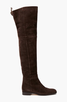 Dark Brown Suede Boots | Shop the world's largest collection of fashion |  ShopStyle UK