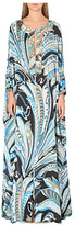 Thumbnail for your product : Emilio Pucci Embellished printed silk kaftan